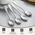 thumbnail image 2 of Nvzi Stainless Steel Spoons - 6 Pack Silverware, 17*3.6cm Teaspoon for Coffee, Dessert, Daily Use, spoons silverware,Durable Tableware Spoons​, 2 of 3