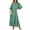Green, variant on Luniro Boho Maxi Dresses for Women Floral Flowy Loose Fit 3/4 Sleeve Fall Summer Wedding Guest Dress