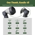 thumbnail image 4 of Vego Garden Hose Nozzle 9 Spray Patterns, Metal, Thumb Control, on/off Valve, High Pressure Heavy Duty Water Hose Spray Nozzle-Tidepool Blue, 4 of 8