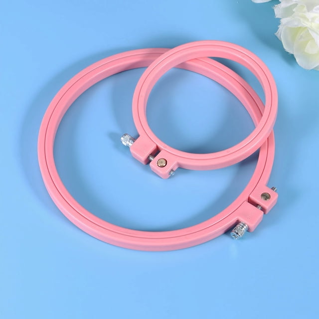 unbranded 4Ud Aro De Bordado Plástico Ajustable Para De Cruz Accesorios Para Manualidades