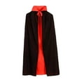 thumbnail image 4 of BELOVING Cape d'Halloween pour Enfants Cape Réversible Noire et Rouge pour Déguisement en Club 90 cm, 4 of 10
