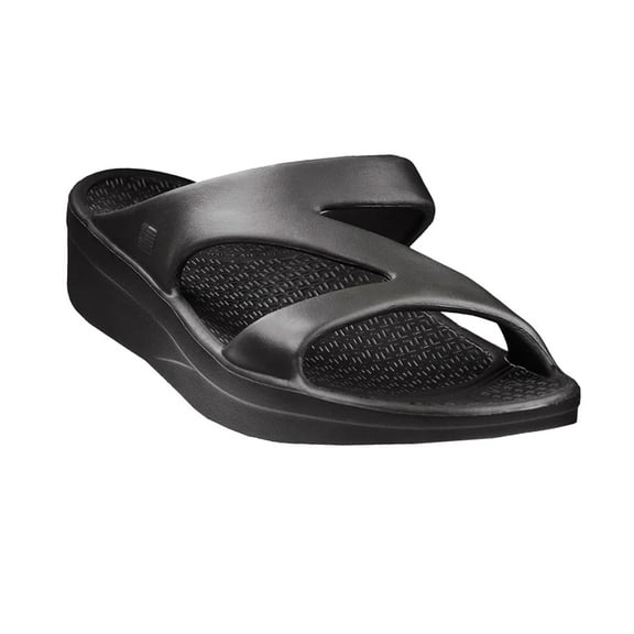 TELIC Adult Unisex Z-Strap Slide Sandals, Color: Midnight Black, Size: S (702-01-S)