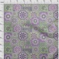 thumbnail image 4 of oneOone Cotton Cambric Green Fabric Morrocon Tiles Diy Clothing Quilting Fabric Print Fabric By Yard 42 Inch Wide, 4 of 4
