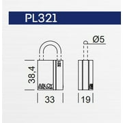 Abloy PL321/20T Padlock, Keyed Different Protec2 with 2 Keys