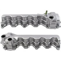 Engine Valve Cover Set 2 Piece - Compatible with 2005 - 2014 Ford Expedition 2006 2007 2008 2009 2010 2011 2012 2013