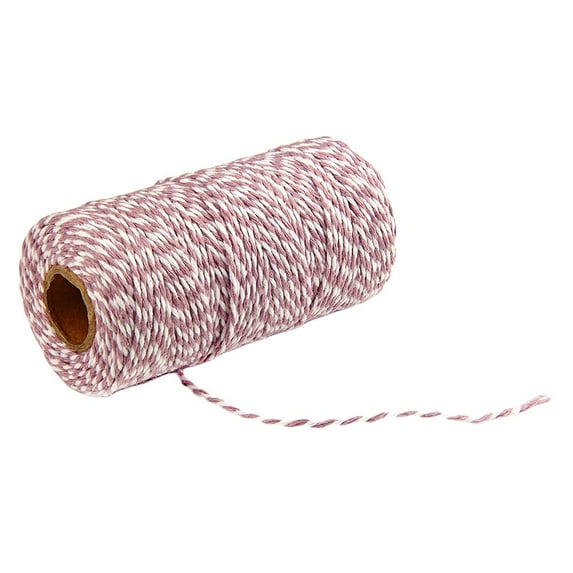 Overfox 1 Roll Christmas Twine Cotton String Rope Cord 328FT Crafts and Christmas Holiday Wrapping Cord for Gift Wrapping Arts Crafts