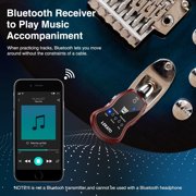 LEKATO Guitar Headphone Amplifier Micro Headphone Amplifier Bass Guitar Headphone Amplifier Rechargeable Mini Guitar Practice Amp with Bluetooth Receiver Clean Chorus Overdrive Distortion and Wah