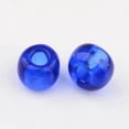 thumbnail image 2 of U8MO 50g Solid Color Glass Tiny Beads Round Transparent Loose Bead Spacer Craft 2~4mm-Blue-3mm,about 1100pcs, 2 of 3
