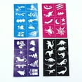 Weijiyouyu 10pcs 12x8cm Mixed Patterns Selfadhesive Reusable Stencils