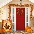 thumbnail image 3 of Hello Thanksgiving Garden Flag Happy Thanskgiving Washable Garden Decor for Outdoor Cartoon Thanksgiving Day Porch Flag - for Farmhouse Patio Porch Backyard Deco (28x40 Inch), 3 of 6