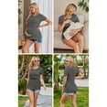 thumbnail image 3 of Yawrut 3-Piece Set, Short Sleeved Round Neck Double-Layer Nursing T-shirt, 3 of 5