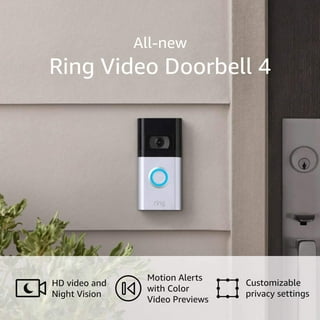 GE Battery-Operated White Doorbell Kit, 8-Melody, Brushed Nickel ...