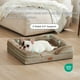 thumbnail image 4 of Cama ortopédica para perros, impermeable, para perros medianos, color avellana, 4 of 9