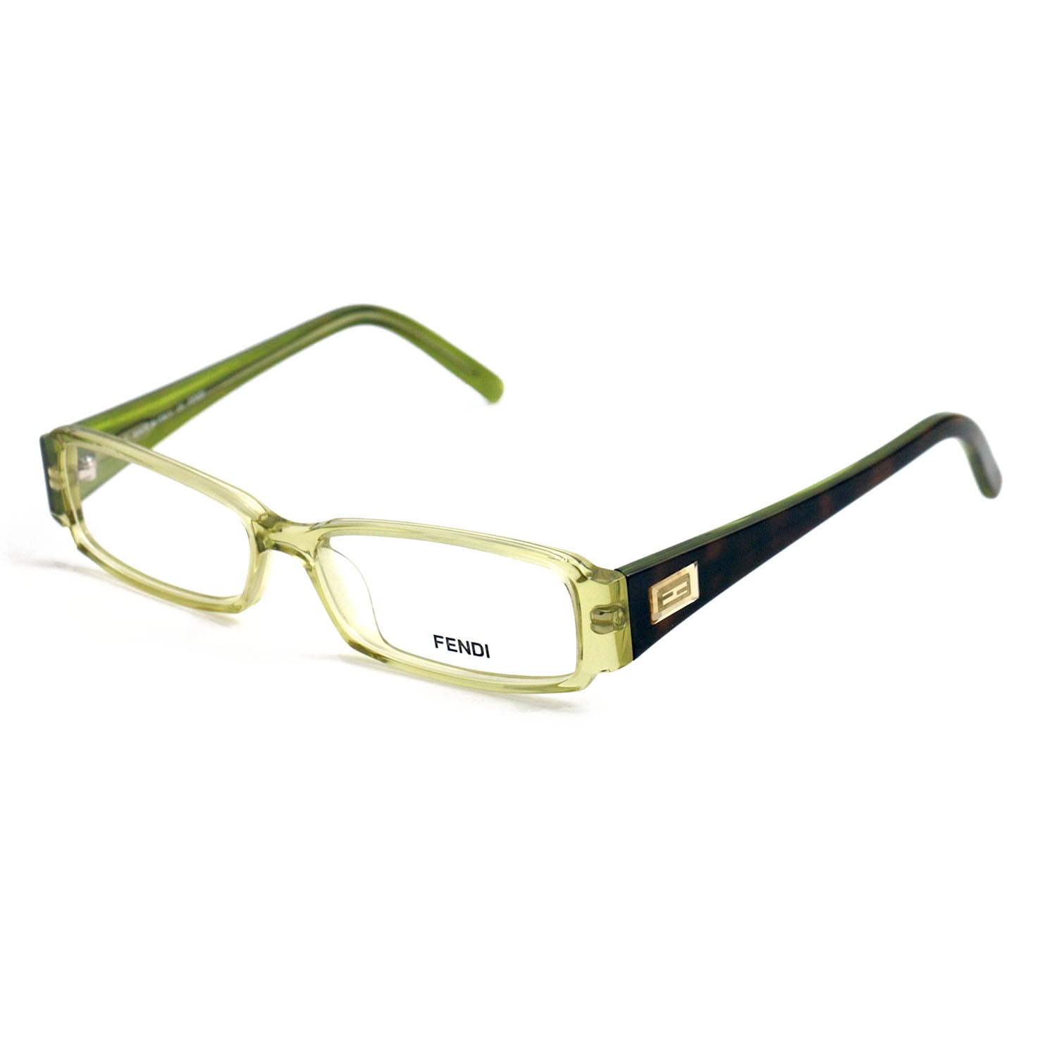Fendi Eyeglasses Womens Clear Green Frames Rectangle 52 14 135 F891 315 ...