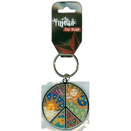- Dan Morris - #1 Exceptionally Designed World Famous Celestial PEACE Keychain - Unique High Quality Metal Key Ring - 2