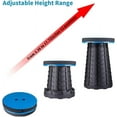 thumbnail image 5 of Upgraded Folding Stool Lightweight Yet More Sturdy with Load Capacity 400lbs Portable Collapsible Stool Retractable Stool for Camping Fishing Hiking BBQ, 5 of 7