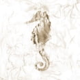 thumbnail image 3 of Nan 12x12 Black Modern Framed Museum Art Print Titled - Soft Marble Seahorse, 3 of 5