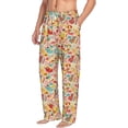 thumbnail image 5 of Cauagu Colorful Chicken Mens Pajama Pants Sleep & Lounge Pants,PJ Bottoms with Pockets-Small, 5 of 7
