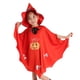 thumbnail image 4 of Capa de Halloween para niños, capa de calabaza, ala de murciélago para actuación, fiesta, carnaval, rol Rojo, 4 of 9