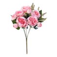 thumbnail image 2 of Latrodar The Peony Simulation Flower Wedding Hand-helds Flowers Home Hotel Floral Decoration Fake Flower Ornaments Budget-Friendly Pink 12x4 Inch Home Tools, 2 of 5