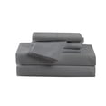 thumbnail image 3 of Cannon Heritage Solid Sheet Set Grey Polyester 4-Piece Twin XL Sheet Set, solid color themed, Adult and Teen, 3 of 5