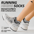 thumbnail image 5 of 6 pairs of men's athletic socks,high-quality and affordable,sweat and moisture wicking, breathable and non-slip,high-performance elastic,fitness,yoga,mountaineering,hiking training socks, 5 of 6