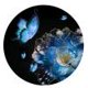 thumbnail image 1 of Cuadros Decorativos 11CT contado parcial punto de cruz flor azul mariposa DIY bordado manualidades, 1 of 8