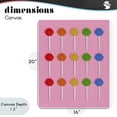 thumbnail image 4 of Stupell Industries Contemporary Colorful Lollipop Grid Canvas Art, 16 x 20, by LISH Creative, 4 of 8