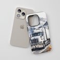 thumbnail image 3 of Semi Truck For All iPhone Series Tough Phone Case Watercolor Mountain Landscape White Grey, 3 of 7