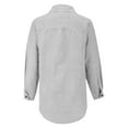 thumbnail image 5 of Gray Women Shirts, Womens Daily Casual V Neck Shirts Long Sleeve Collared Blouses Pocket Loose Fit Shirt,Women Shirts S, 5 of 9