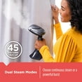 Advanced Handheld Steamer HGS350, 45Second Heat Up, 70 More Steam, Removes Wrinkles from