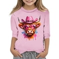 thumbnail image 1 of TZEWGL T-Shirts pour Nouveau-Né Imprimé Col Rond Manches Courtes Courtes Raccourcies Blouse pour Bébé Taille 11-12T, 1 of 4