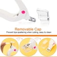 thumbnail image 4 of 1 cortaúñas acrílico, cortador de puntas de uñas ajustable de acero inoxidable, cortaúñas artificiales falsas para proyectos de manicura de uñas postizas, color blanco Sincero Electrónica, 4 of 5