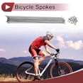 thumbnail image 2 of 20 Set 13G Bicycle Spokes 293mm Bike Wheel Spokes 304 Stainless Steel Silver Tone, 2 of 7
