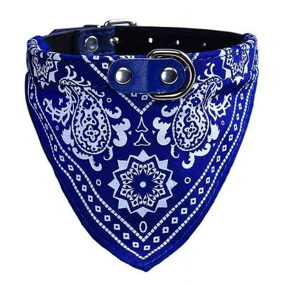 Fiudx Pañuelo para El Cuello de Perro, Ajustable, Elegante, de Pu, Ideal para Pasear y Disfrazar, Apto para Varios Tamaños, 42 X 1,5 Cm, Fácil de Usar.