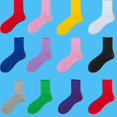thumbnail image 2 of Unisex Women Men Socks Middle Tube Socks Solid Candy Color Cute Cartoon Girl Socks Cotton Comfortable Short Ccew Sock Wholesale, 2 of 5