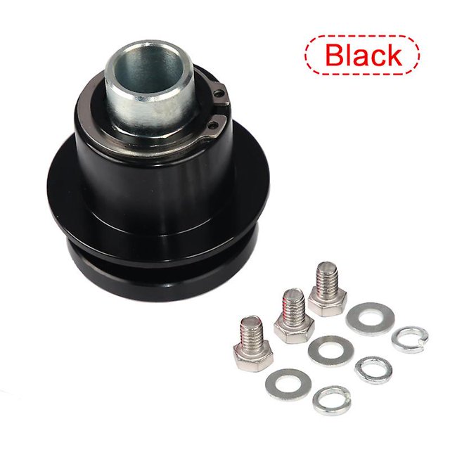 Accesorios de reacondicionamiento de automóviles Base de liberación rápida para volante de 360 grados Liberación rápida del volante de 3 orificios Negro