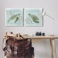 thumbnail image 2 of Underwater Sea Turtle Coral Landscape Animals & Insects Graphic Art Gallery Wrapped Canvas Print Wall Art, Set of 2, 2 of 7