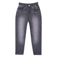 thumbnail image 5 of VNKIDY Womens Mid Rise Denim Capri Jeggings With Pockets Stretch Casual Slim Fit Jeans For Everyday Wear Outdoor Activities Black S, 5 of 8