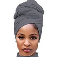 thumbnail image 2 of Yoyauz Force Knit Bandana Knitted Bandana Urban Bandana Solid Color Super Soft Extra Long Breathable Headband African women's Bandana, 2 of 6