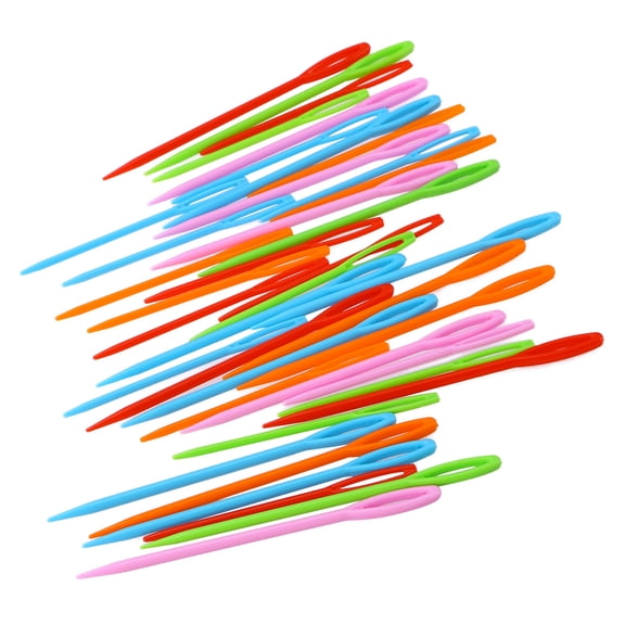 BERTDOMD 250pcs Knitting Needles Tube Plastic Sweater Needles DIY Knitting Tools Home Handy Accessories Household Tools for Home (5.5cm, Random Color)