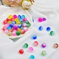 thumbnail image 4 of 150Pcs Baking Painted Crackle Glass Bead Strands Roundd Mixed Color 10mm Hole: 1.3~1.6mm 15pcs/color, 4 of 7