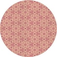 thumbnail image 1 of Ahgly Company Indoor Square Patterned Light Salmon Pink Area Rugs, 3' Square, 1 of 6