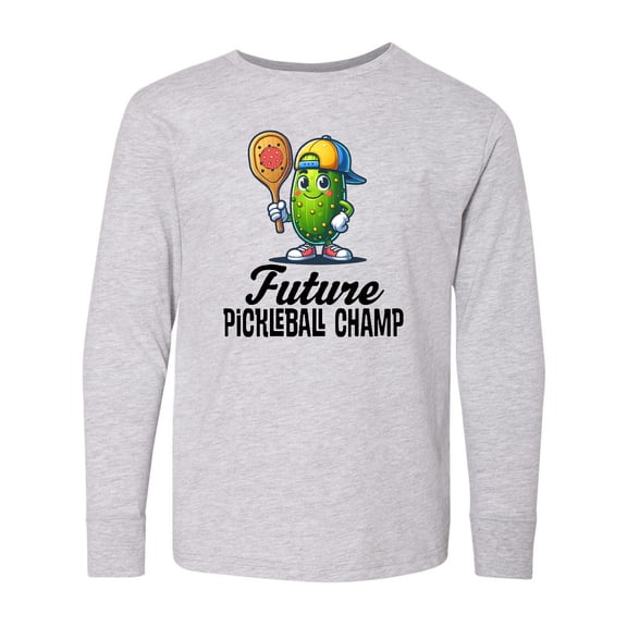 Inktastic Future Pickleball Champ Long Sleeve Youth T-Shirt