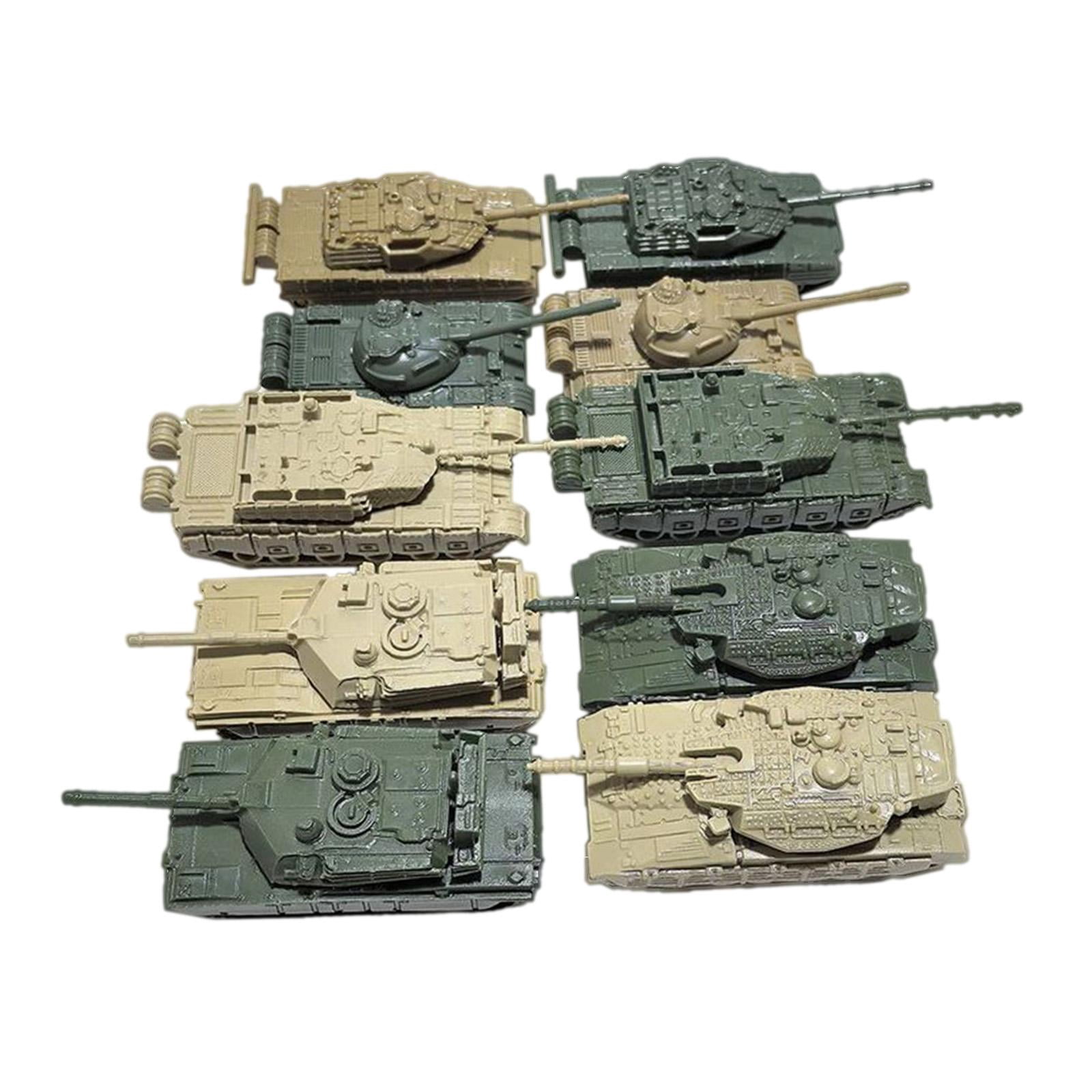 JWQFBC 10 Pieces Tank Model Building Kit DIY Assembly 1:144 Scale Collectibles Birthday CN and US