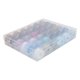 thumbnail image 1 of Hilo De Poliéster De Bobina De Rejillas, Juego De Hilos De Coser Accesorios Para Máquinas De Coser Resistentes Al Desgaste Con Caja De Bobina Transparente Para Máquina De Coser EOTVIA Colores fríos 1616, 1 of 8