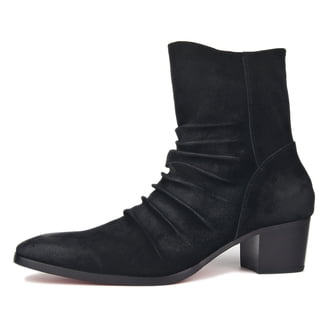 OSSTONE Dress Boots Chelsea Designer Boots for Men Zipper-up  display picture 2