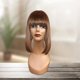 thumbnail image 3 of Cabeza de peluca femenina Maniquí Maniquí Base estable profesional con maquillaje Sombrero de usos múltiples Estante de exhibición Soporte de peluca Verde oscuro, 3 of 8