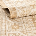 thumbnail image 3 of Rugs.com Outdoor Aztec Collection Rug – 3 Ft Round Natural Flatweave Rug Perfect For Kitchens, Dining Rooms, 3 of 6