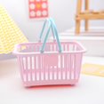 thumbnail image 4 of Mini Desktop Storage Basket with Ergonomic Handle - Stackable Organizer for Stationery, Cosmetics & Toiletries, 4 of 6